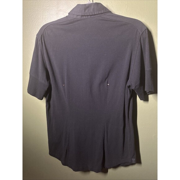 Kit and Ace Men's SMALL Uniform Fit Cuff Black Button Down S/S Shirt - Picture 3 of 3